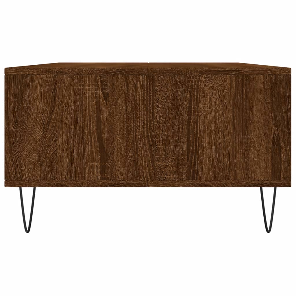 Table basse chêne marron 104x60x35 cm bois d'ingénierie - XIOS