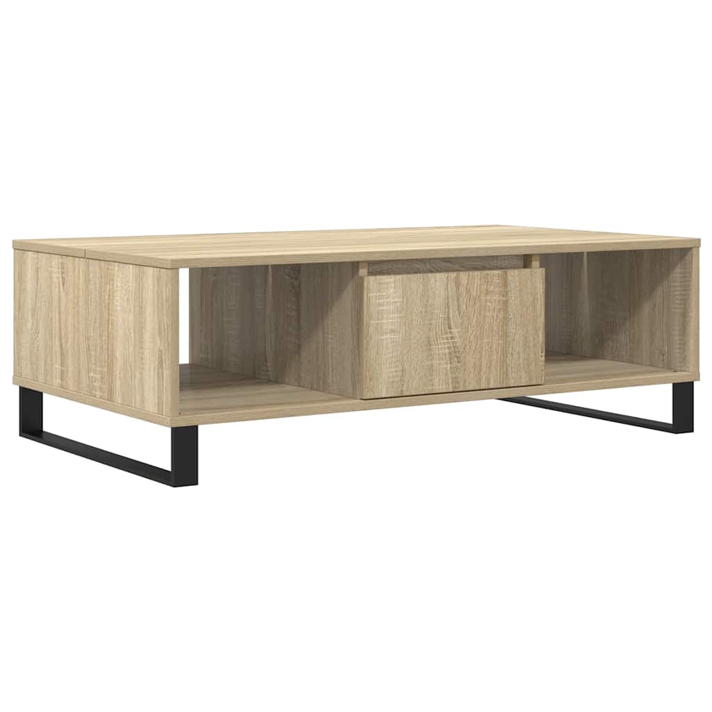 Table basse chêne sonoma 104x60x35 cm bois d'ingénierie - XIOS