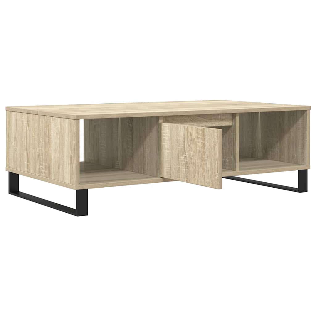 Table basse chêne sonoma 104x60x35 cm bois d'ingénierie - XIOS