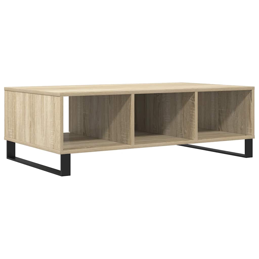 Table basse chêne sonoma 104x60x35 cm bois d'ingénierie - XIOS