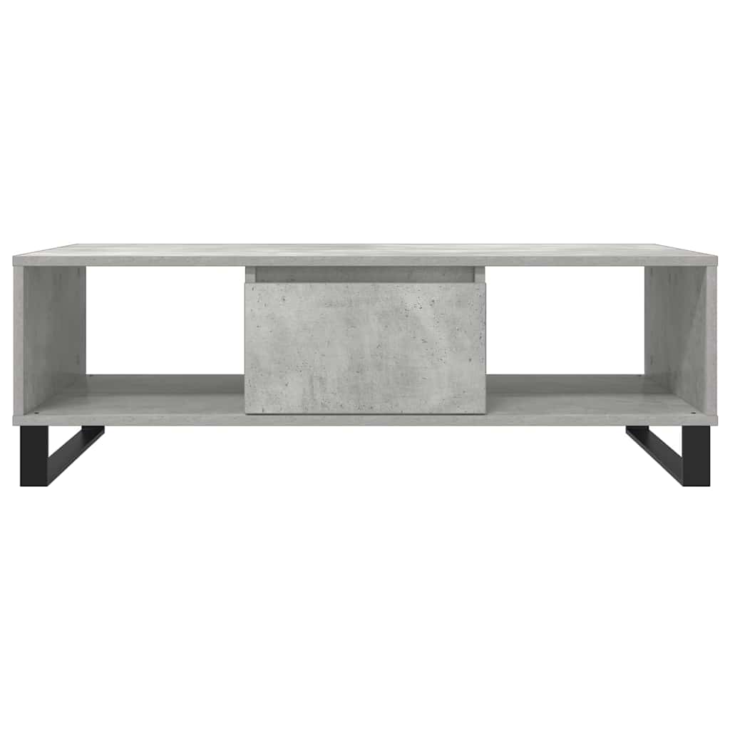 Table basse gris béton 104x60x35 cm bois d'ingénierie - XIOS