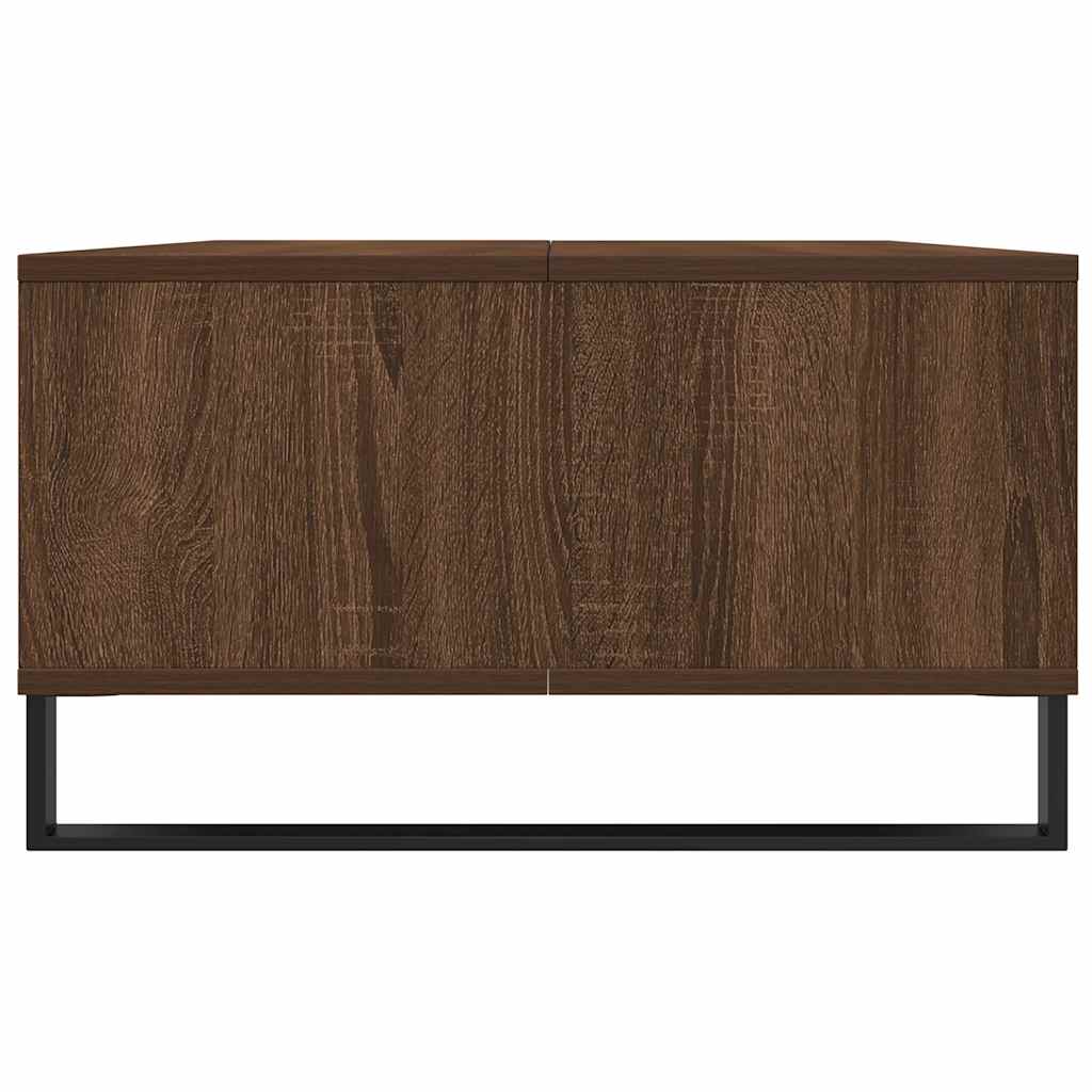 Table basse chêne marron 104x60x35 cm bois d'ingénierie - XIOS