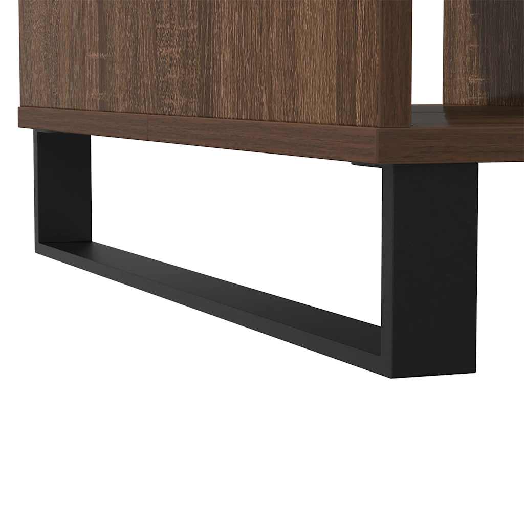 Table basse chêne marron 104x60x35 cm bois d'ingénierie - XIOS