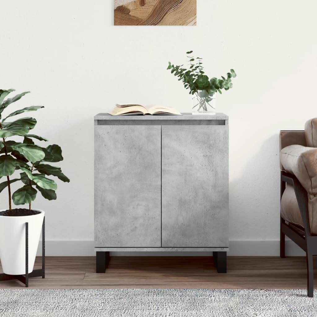 Buffet Gris béton 60x35x70 cm Bois d'ingénierie - XIOS