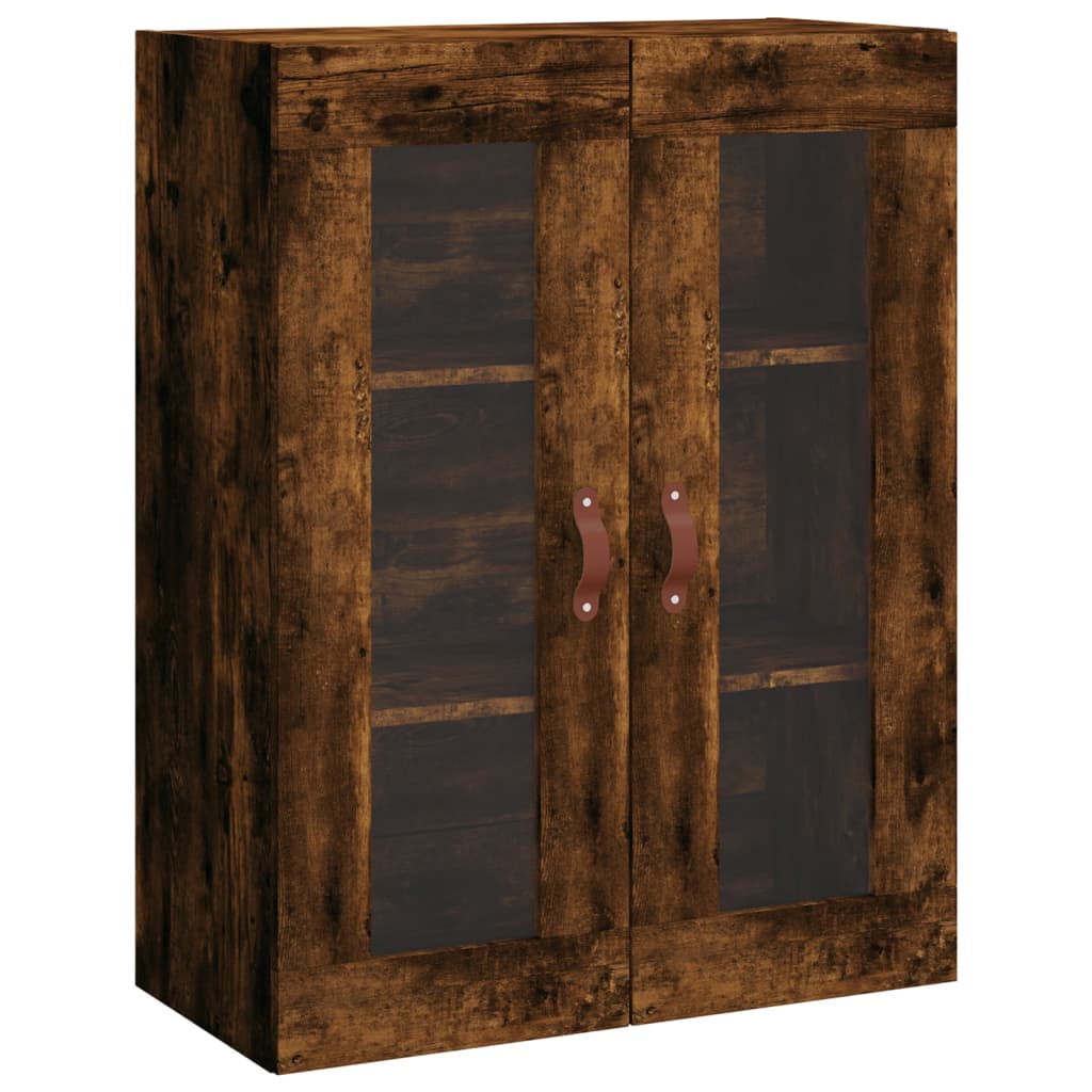 Armoire murale chêne fumé 69,5x34x90 cm - XIOS