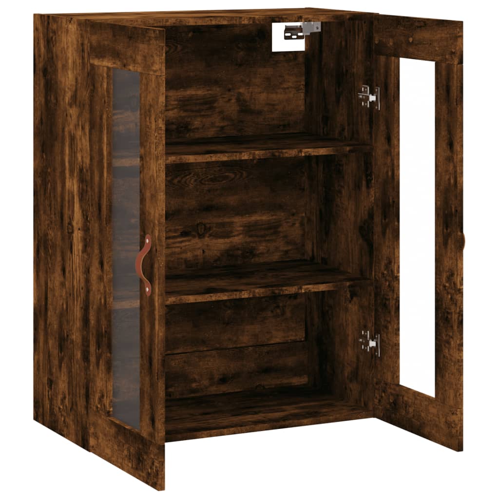 Armoire murale chêne fumé 69,5x34x90 cm - XIOS
