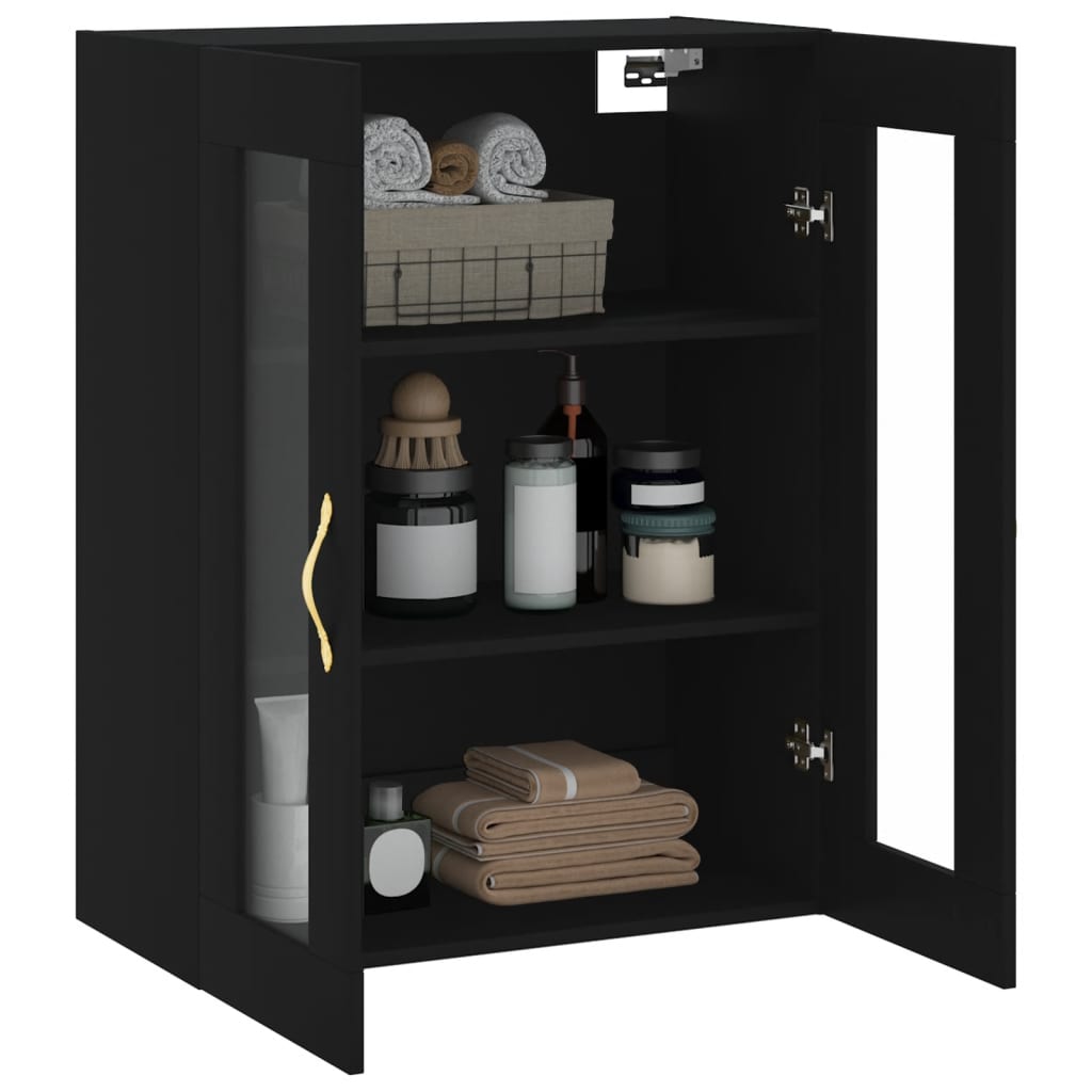 Armoire murale noir 69,5x34x90 cm - XIOS