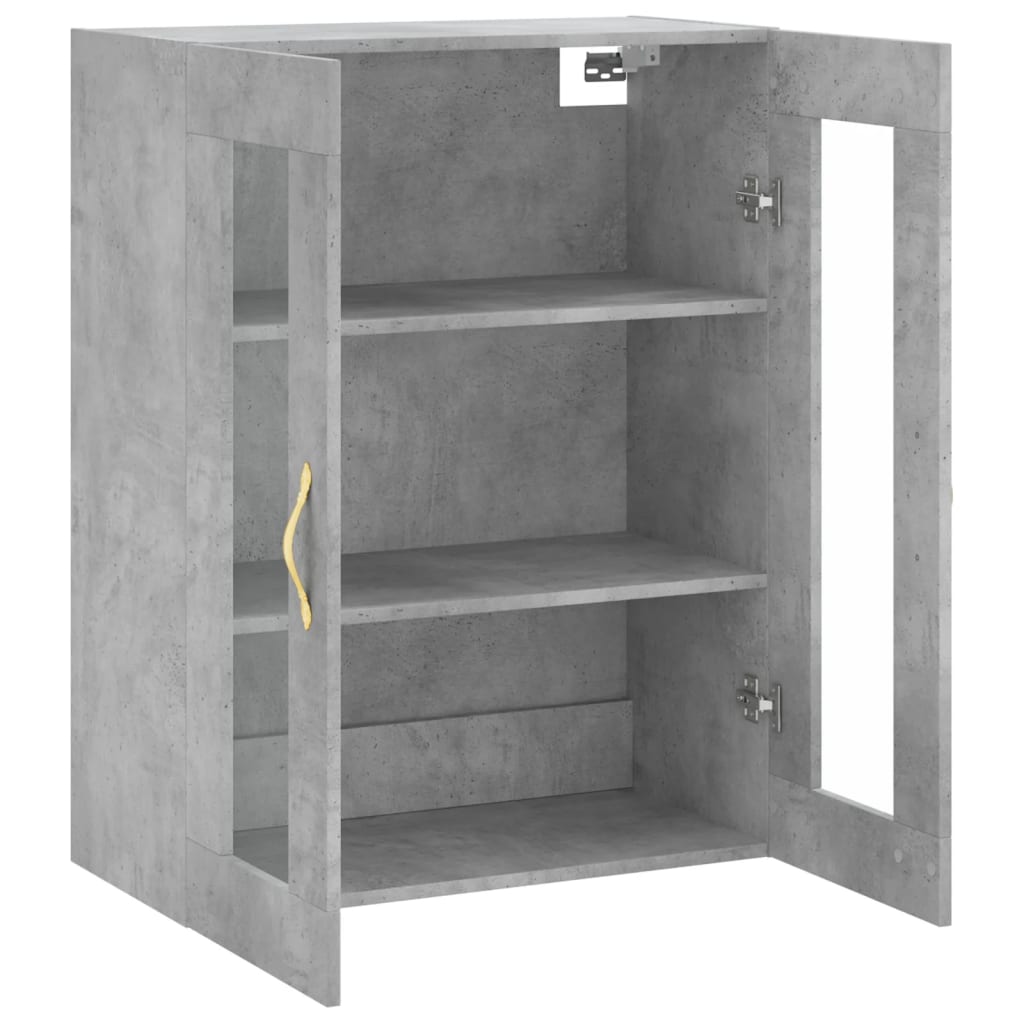 Armoire murale gris béton 69,5x34x90 cm - XIOS