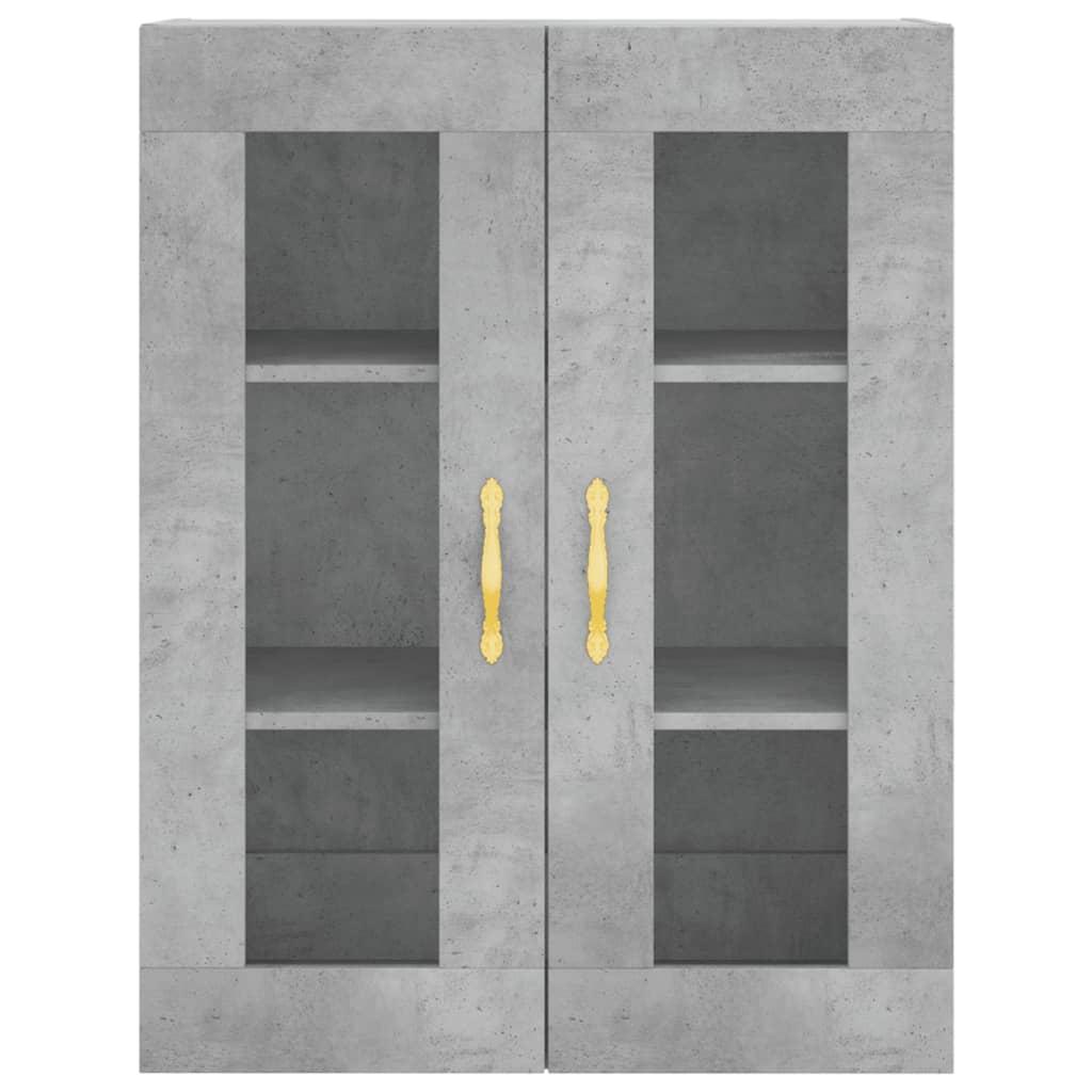 Armoire murale gris béton 69,5x34x90 cm - XIOS