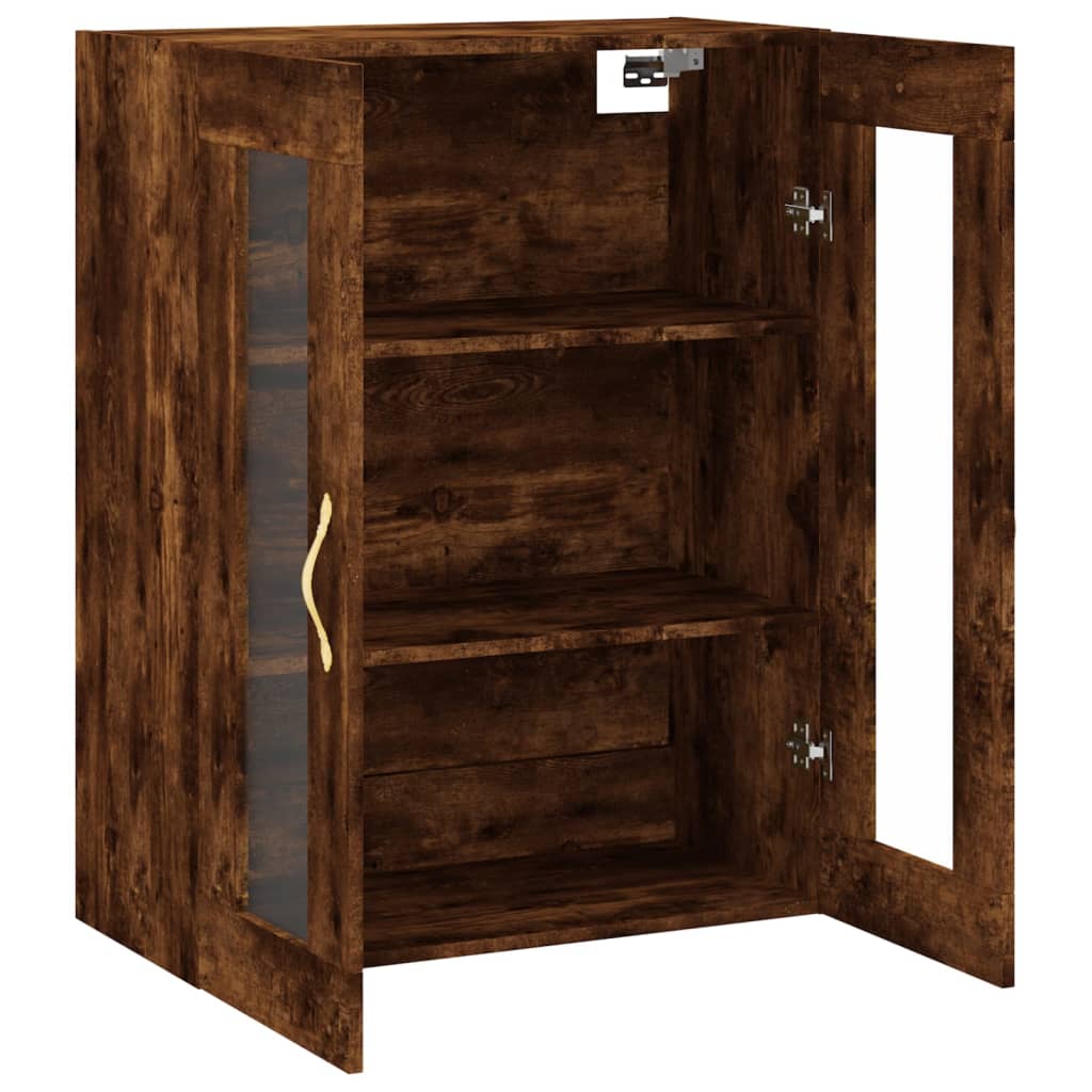 Armoire murale chêne fumé 69,5x34x90 cm - XIOS