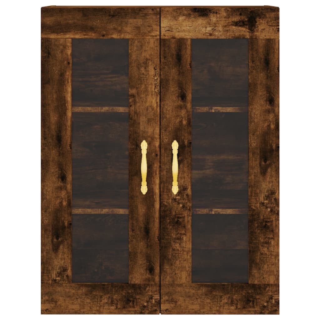 Armoire murale chêne fumé 69,5x34x90 cm - XIOS
