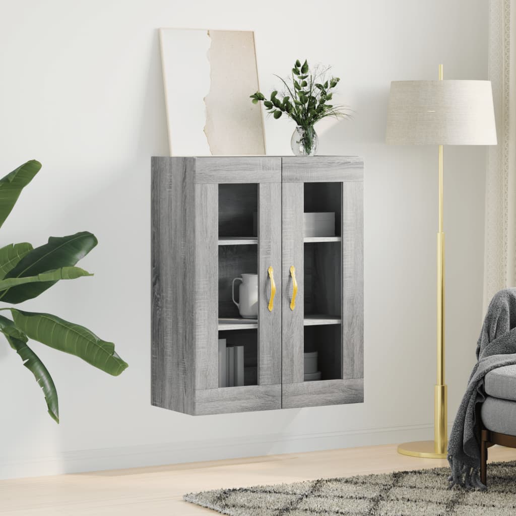 Armoire murale sonoma gris 69,5x34x90 cm - XIOS