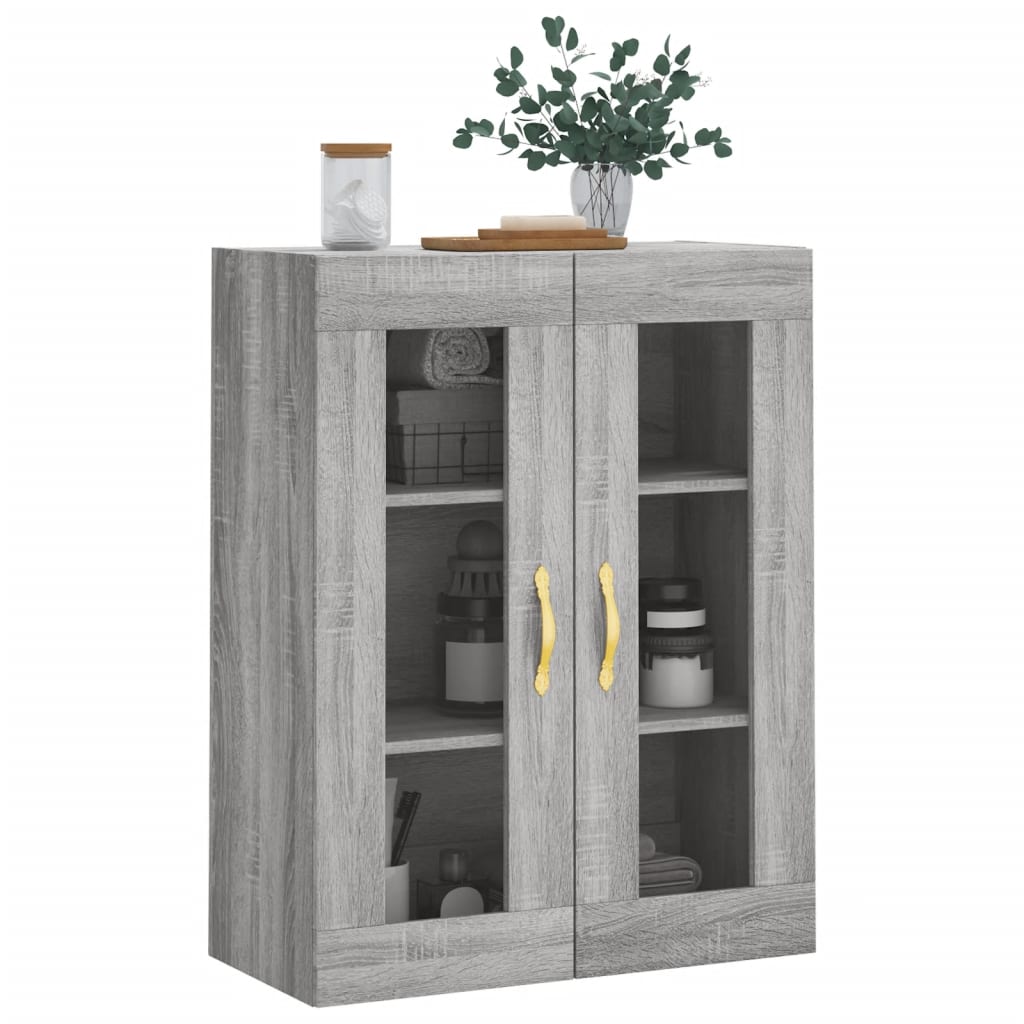 Armoire murale sonoma gris 69,5x34x90 cm - XIOS