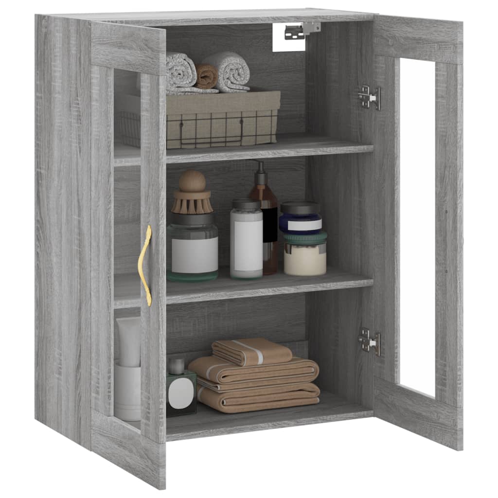 Armoire murale sonoma gris 69,5x34x90 cm - XIOS