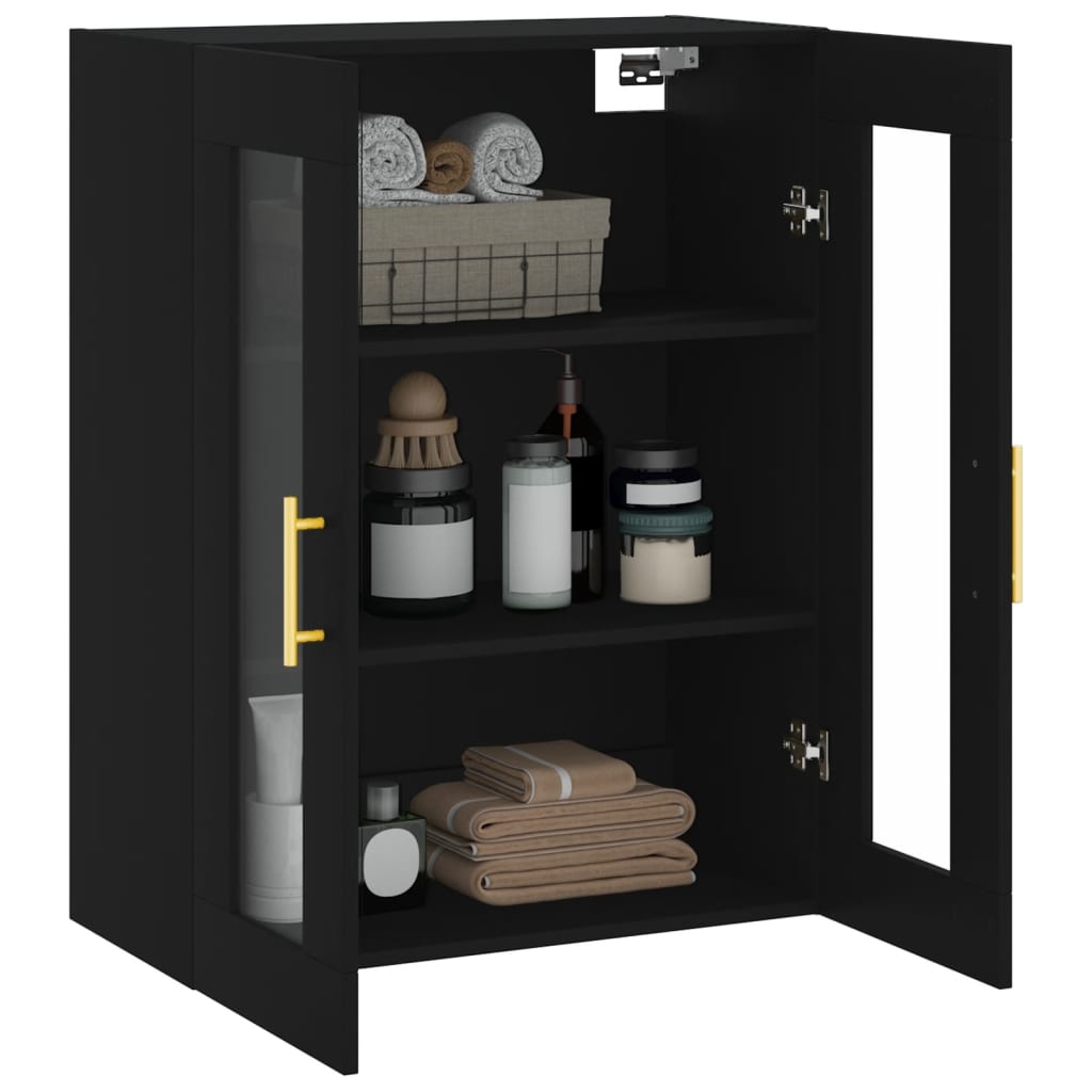Armoire murale noir 69,5x34x90 cm - XIOS