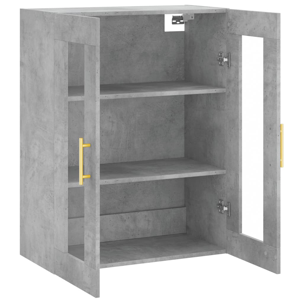 Armoire murale gris béton 69,5x34x90 cm - XIOS