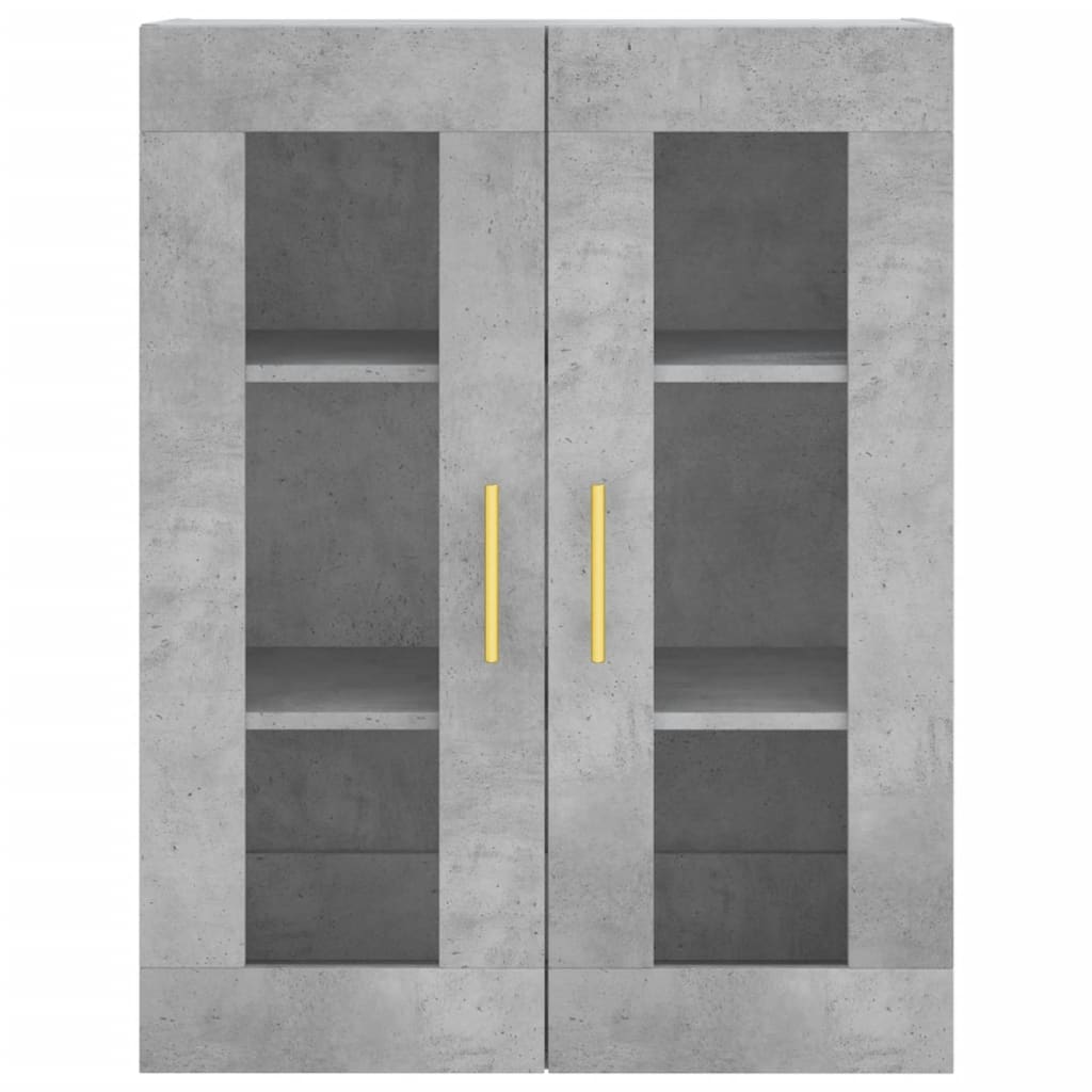 Armoire murale gris béton 69,5x34x90 cm - XIOS