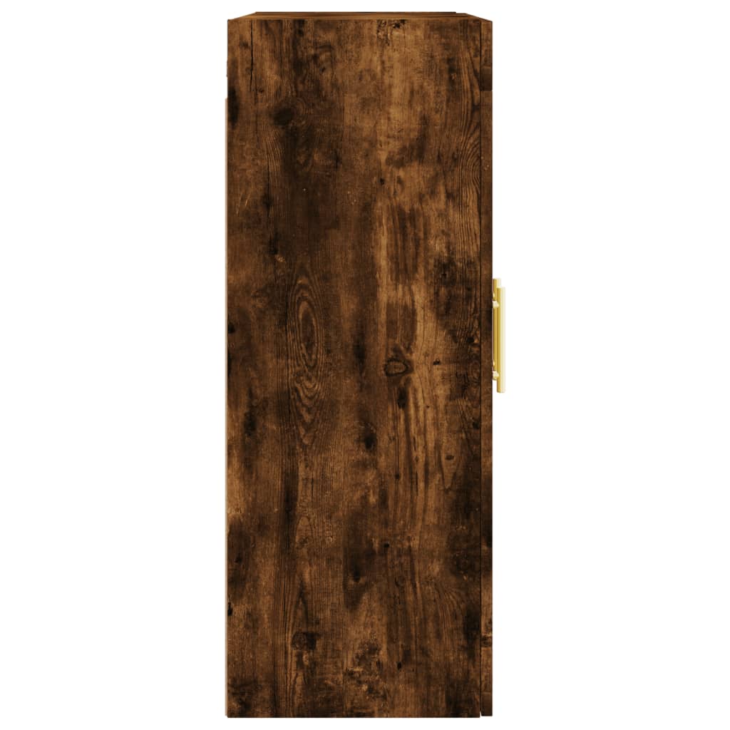 Armoire murale chêne fumé 69,5x34x90 cm - XIOS