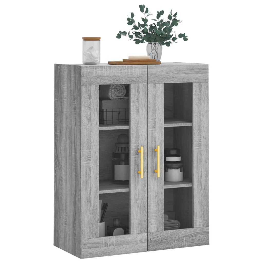 Armoire murale sonoma gris 69,5x34x90 cm - XIOS