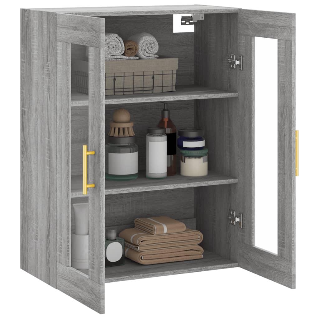 Armoire murale sonoma gris 69,5x34x90 cm - XIOS