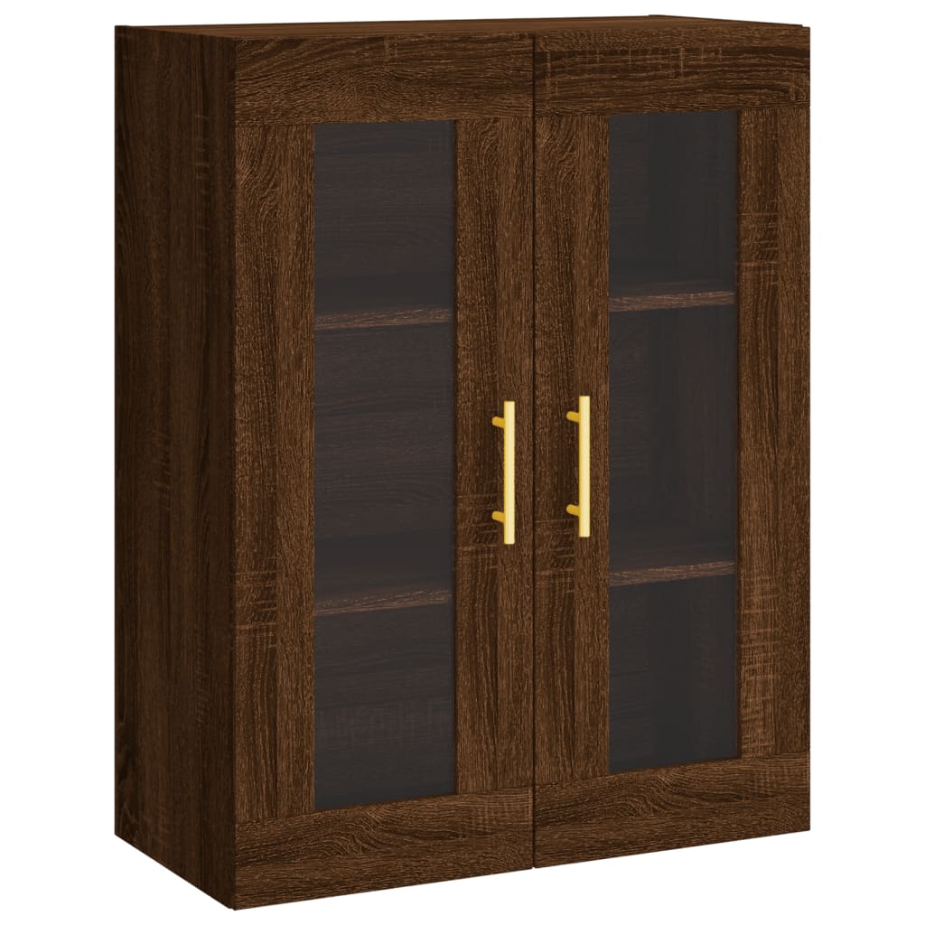 Armoire murale chêne marron 69,5x34x90 cm - XIOS