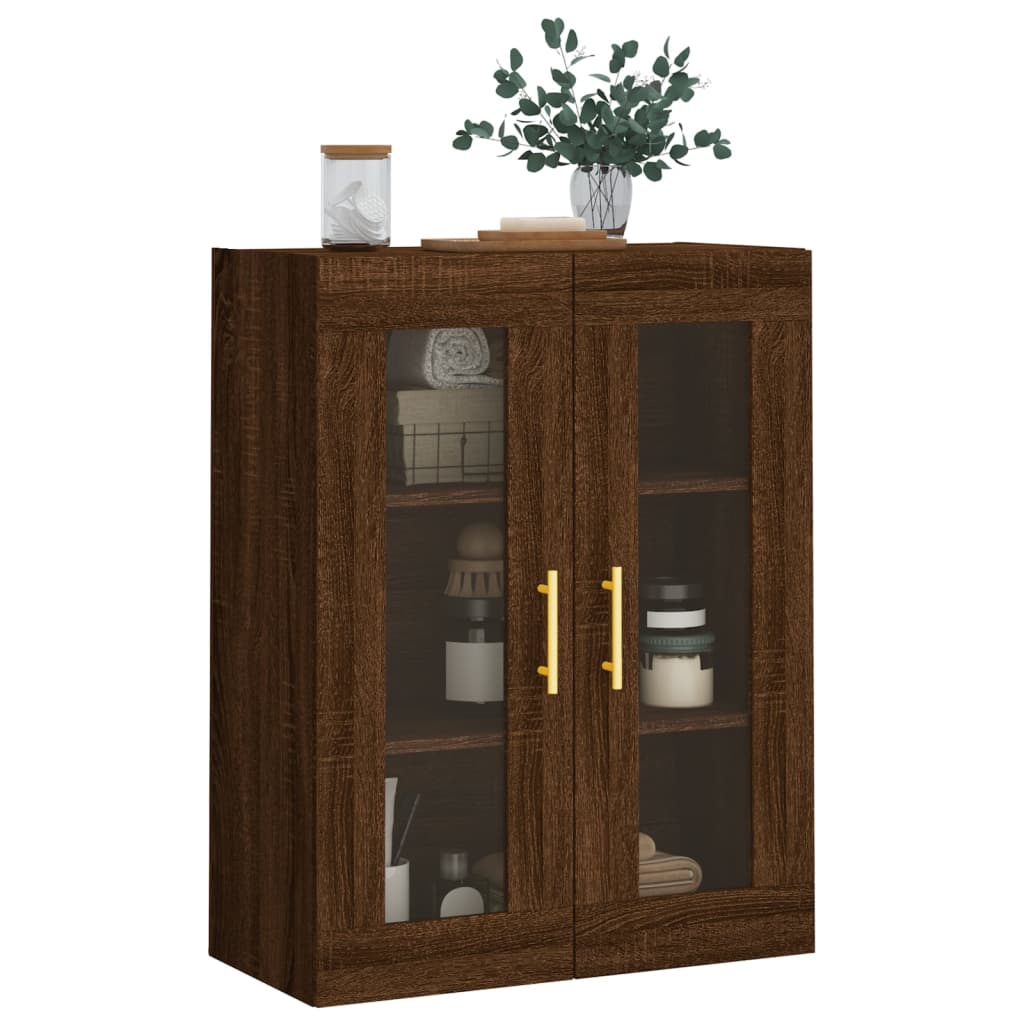 Armoire murale chêne marron 69,5x34x90 cm - XIOS