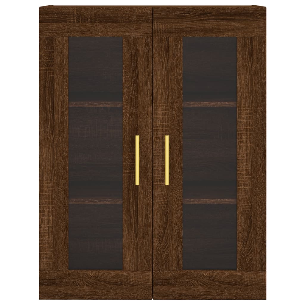 Armoire murale chêne marron 69,5x34x90 cm - XIOS