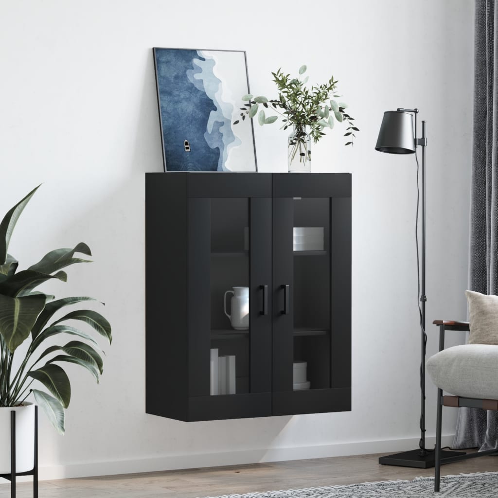 Armoire murale noir 69,5x34x90 cm - XIOS
