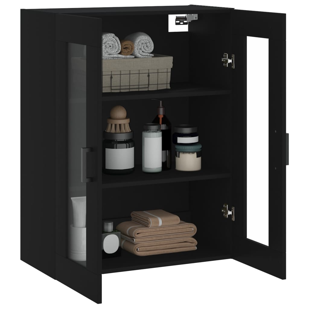 Armoire murale noir 69,5x34x90 cm - XIOS