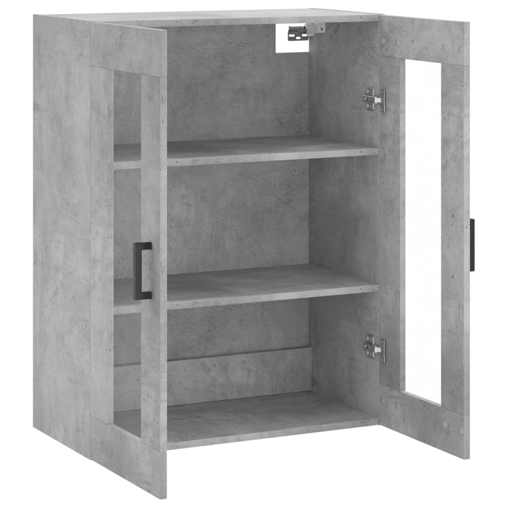 Armoire murale gris béton 69,5x34x90 cm - XIOS
