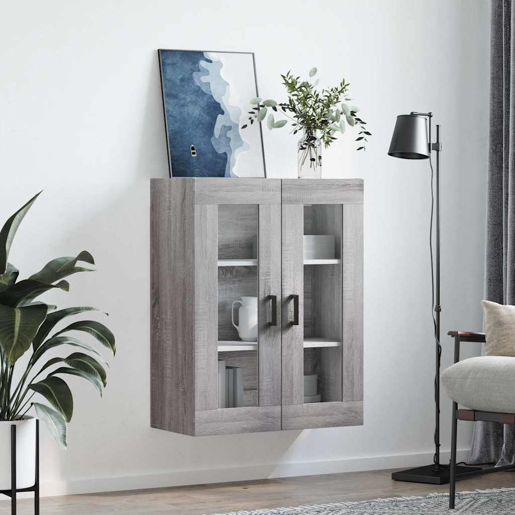 Armoire murale sonoma gris 69,5x34x90 cm - XIOS