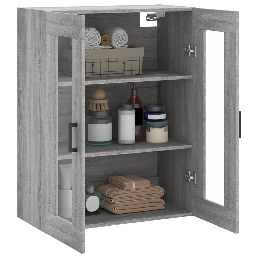 Armoire murale sonoma gris 69,5x34x90 cm - XIOS