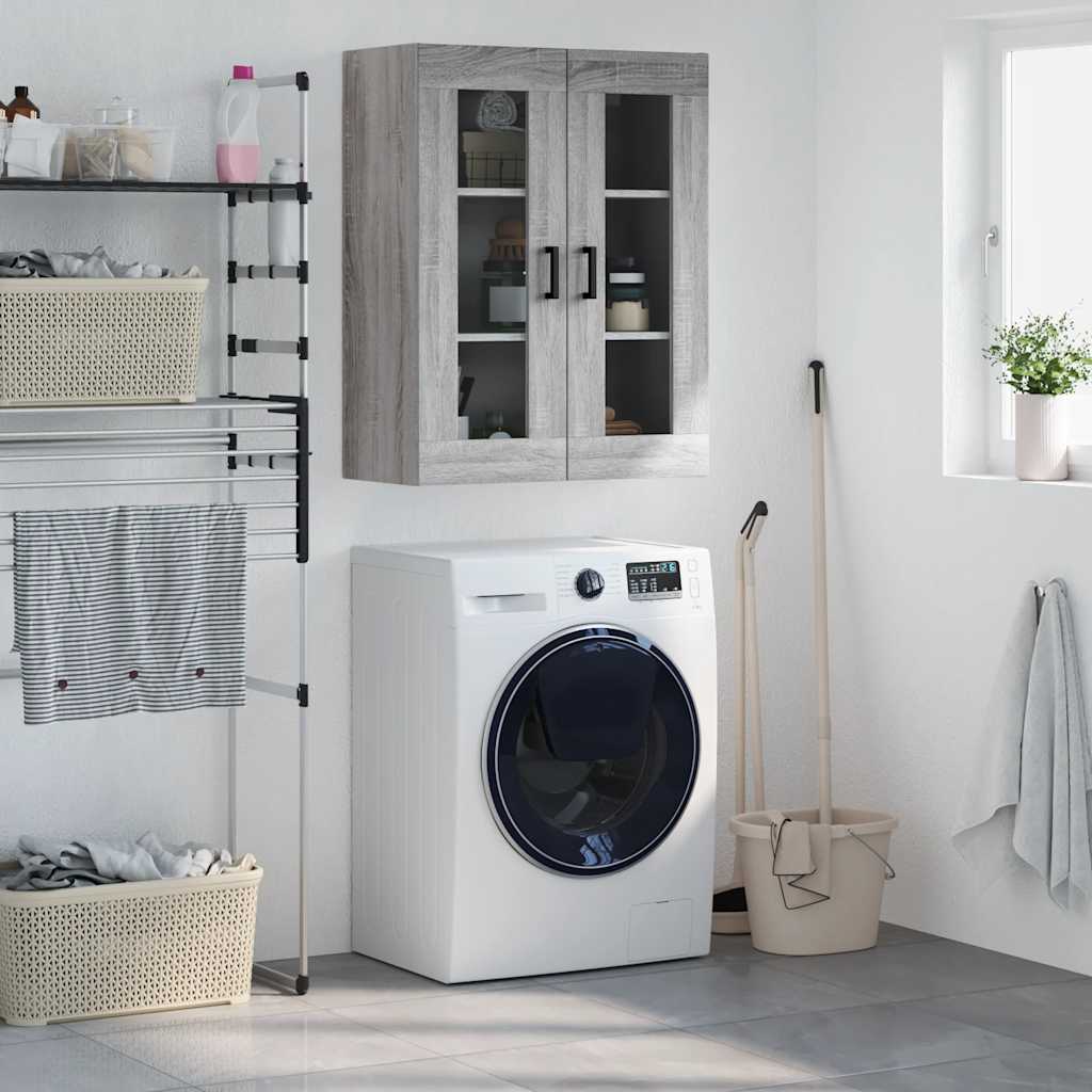 Armoire murale sonoma gris 69,5x34x90 cm - XIOS