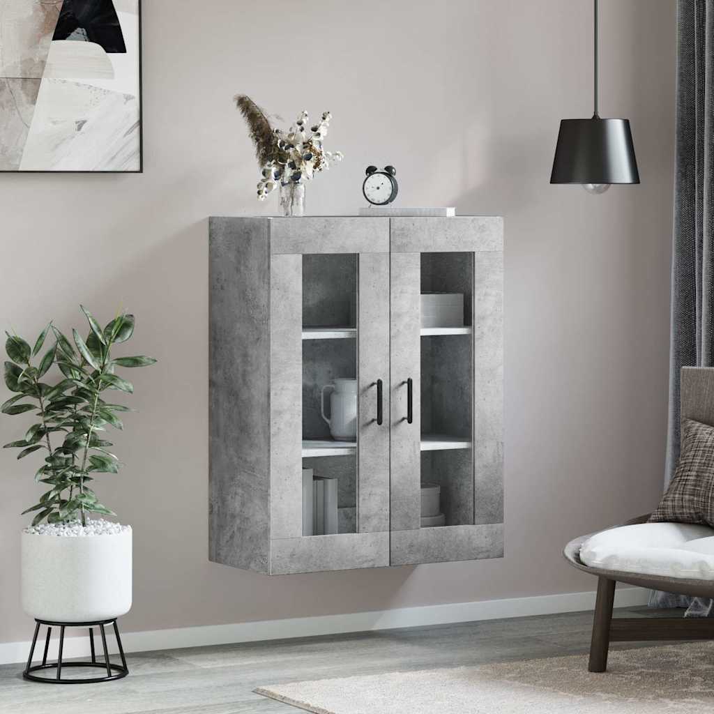Armoire murale gris béton 69,5x34x90 cm - XIOS