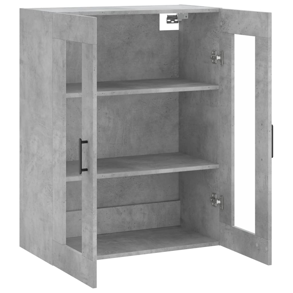 Armoire murale gris béton 69,5x34x90 cm - XIOS