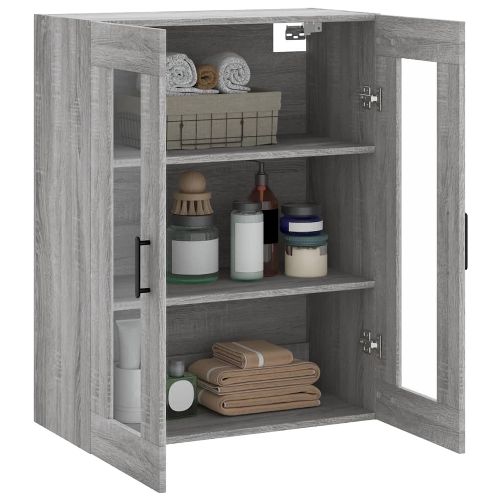 Armoire murale sonoma gris 69,5x34x90 cm - XIOS