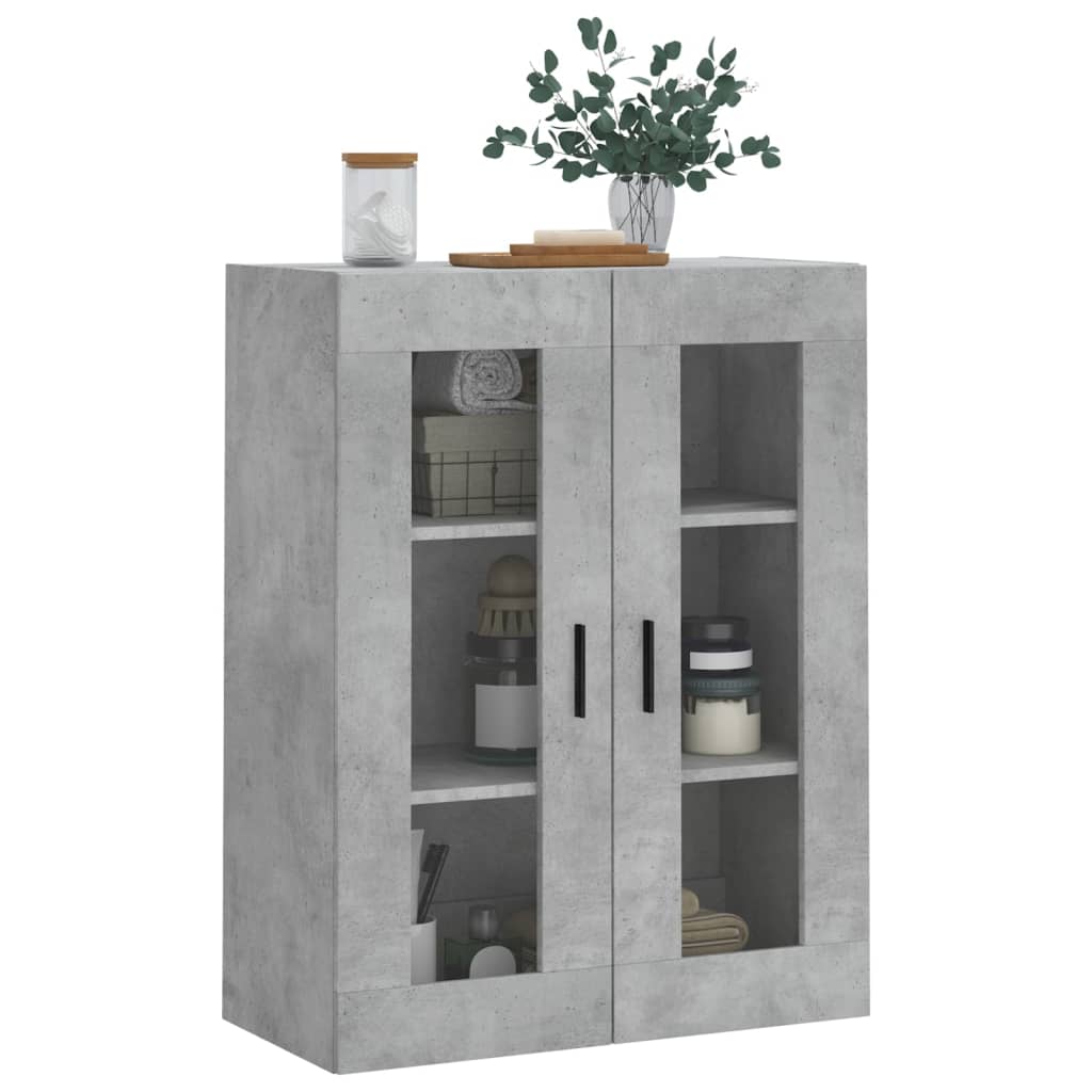 Armoire murale gris béton 69,5x34x90 cm - XIOS