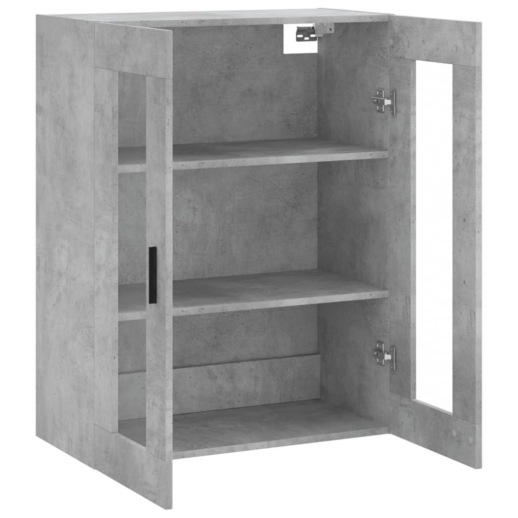 Armoire murale gris béton 69,5x34x90 cm - XIOS