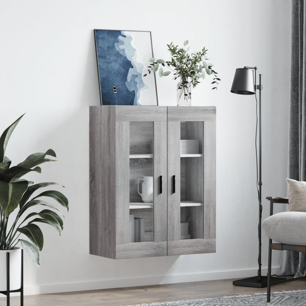 Armoire murale sonoma gris 69,5x34x90 cm - XIOS