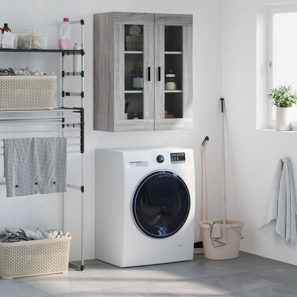 Armoire murale sonoma gris 69,5x34x90 cm - XIOS