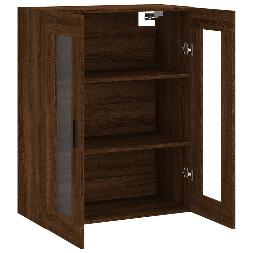Armoire murale chêne marron 69,5x34x90 cm - XIOS