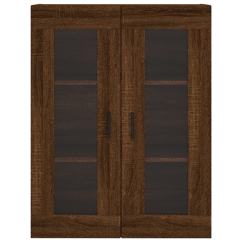 Armoire murale chêne marron 69,5x34x90 cm - XIOS