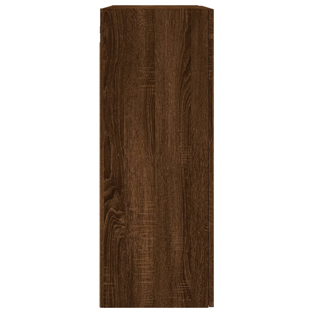 Armoire murale chêne marron 69,5x34x90 cm - XIOS