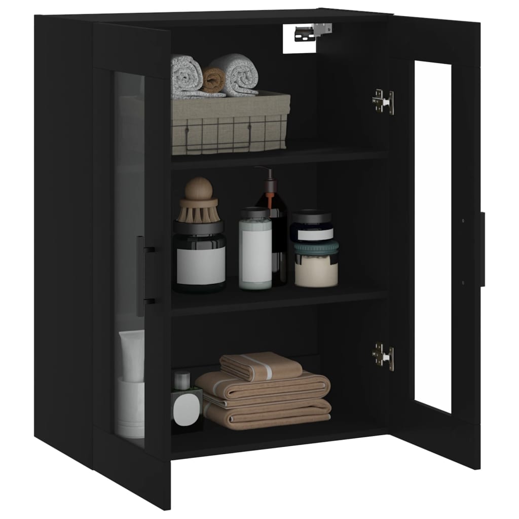 Armoire murale noir 69,5x34x90 cm - XIOS