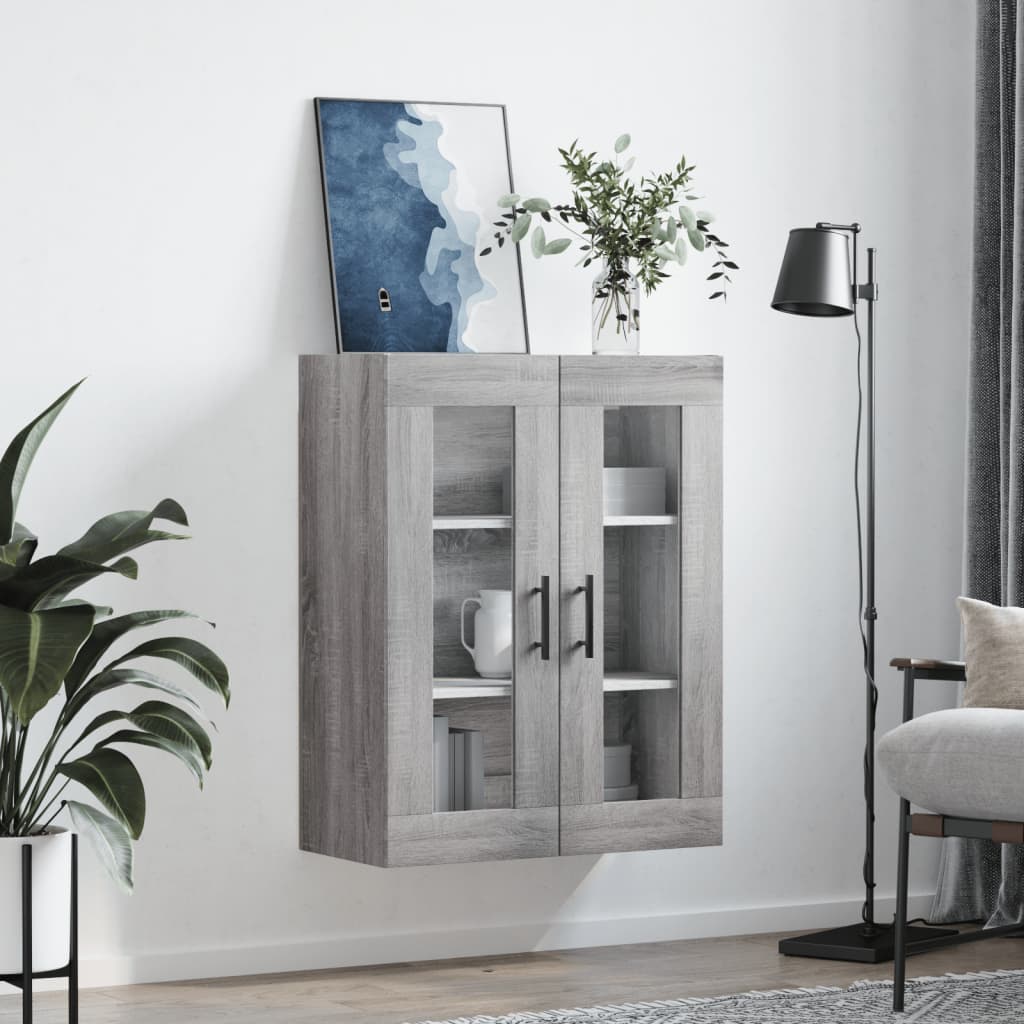 Armoire murale sonoma gris 69,5x34x90 cm - XIOS
