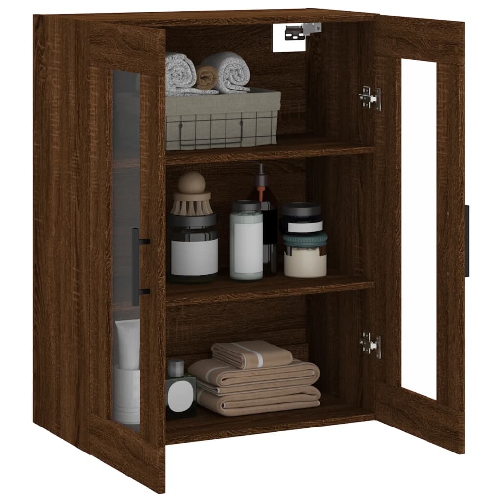 Armoire murale chêne marron 69,5x34x90 cm - XIOS