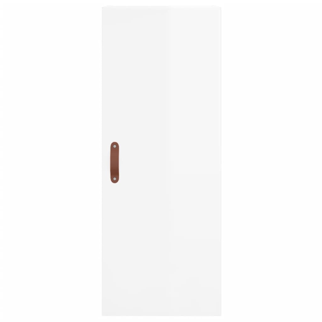 Armoire murale blanc brillant 34,5x34x90 cm - XIOS