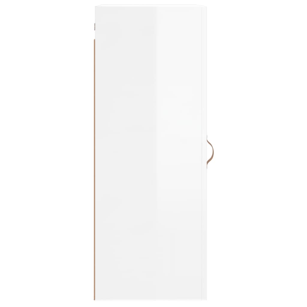 Armoire murale blanc brillant 34,5x34x90 cm - XIOS