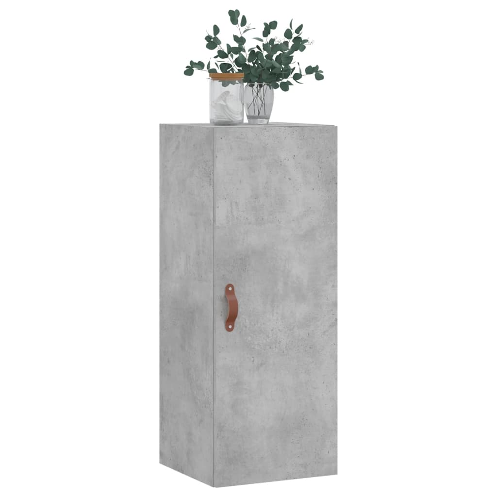 Armoire murale gris béton 34,5x34x90 cm - XIOS