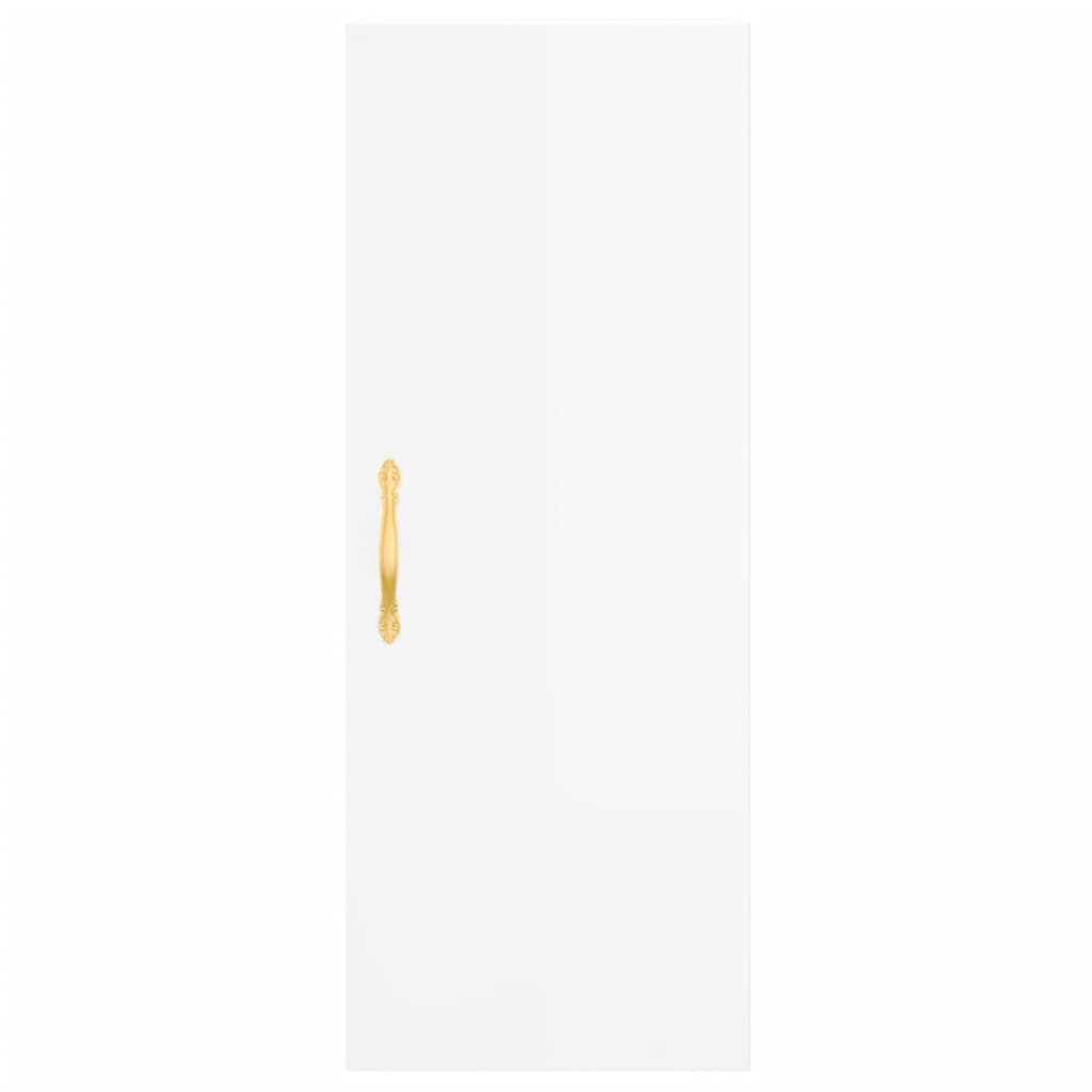 Armoire murale blanc brillant 34,5x34x90 cm - XIOS